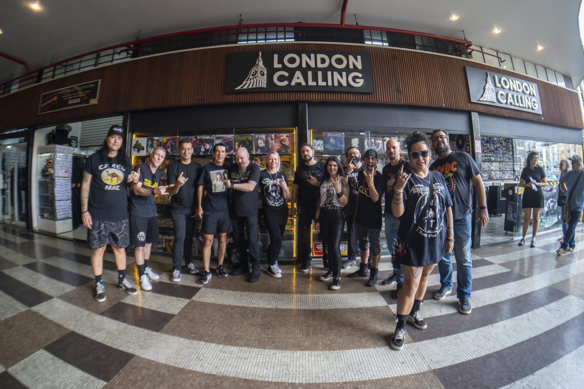 Fans gathered outside London Calling for the signing session